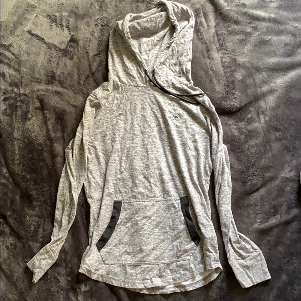Men’s Hollister grey hoodie